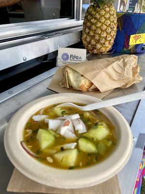 Soup at Flora Plant Based Cuisine in Orlando