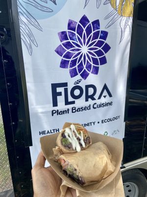 Burrito at Flora Plant Based Cuisine in Orlando