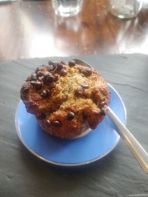 Pineapple/Apple and Chocolate Muffin at La Clé du Bonheur in Carentan Les Marais