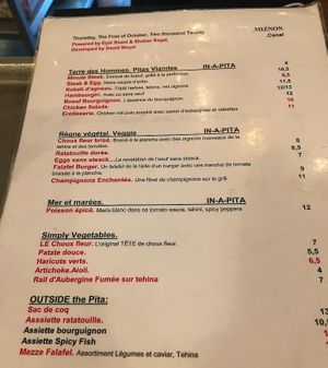  at Miznon - Canal St Martin in Paris