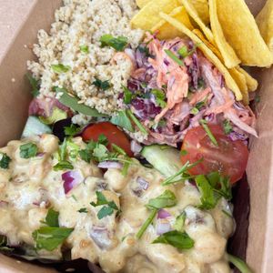 Coronation Chickpea salad bowl (Ve/GFO) at Love Brew Scarborough in Scarborough