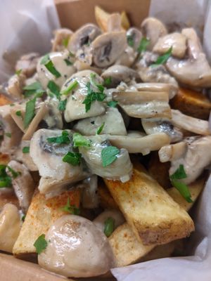 Loaded Chips - Creamy Garlic Mushroom (Ve/GF) at Love Brew Scarborough in Scarborough