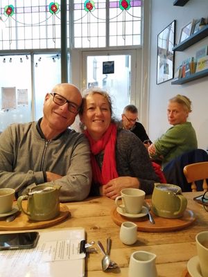 Photo bombed 😂📸 at Love Brew Scarborough in Scarborough