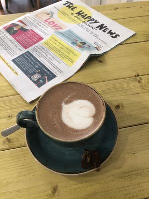 Hot chocolate  at Love Brew Scarborough in Scarborough