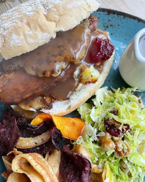 Christmas dinner sandwich  at Love Brew Scarborough in Scarborough