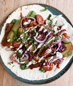 Plant based Doner Kebab  at Love Brew Scarborough in Scarborough