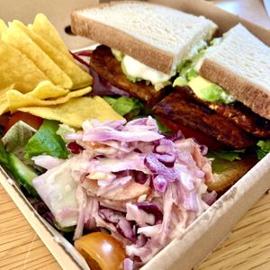 Avocado, tempeh gf sandwich   at Love Brew Scarborough in Scarborough