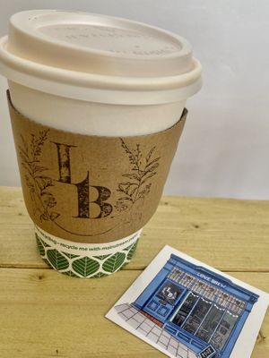 Latte to go   at Love Brew Scarborough in Scarborough