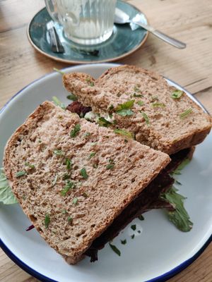 Tempeh Avo sandwich. at Love Brew Scarborough in Scarborough