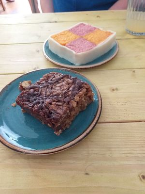 Batternburg and flapjack at Love Brew Scarborough in Scarborough