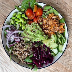 Jambalaya Nourish Bowl  at Love Brew Scarborough in Scarborough