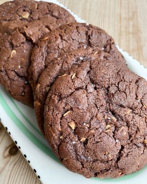 Double choc and salted almond cookie  at Love Brew Scarborough in Scarborough