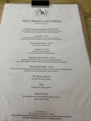 Lunch menu  at Love Brew Scarborough in Scarborough