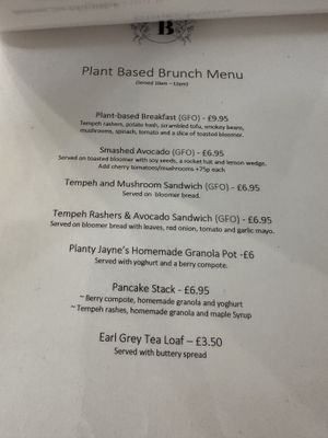 Brunch menu   at Love Brew Scarborough in Scarborough