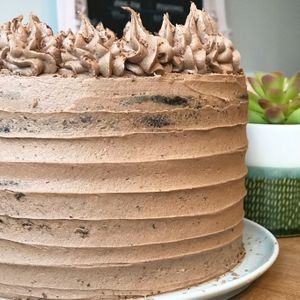 Vegan chocolate sponge at Love Brew Scarborough in Scarborough