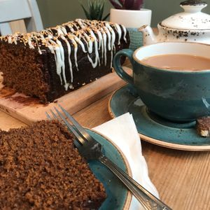 Vegan ginger loaf at Love Brew Scarborough in Scarborough