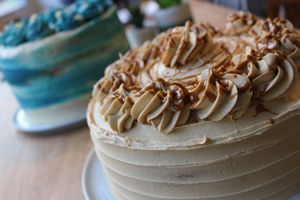 Vegan lotus sponge at Love Brew Scarborough in Scarborough