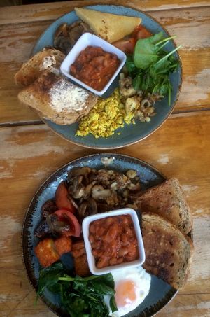 our breakfasts at Love Brew Scarborough in Scarborough