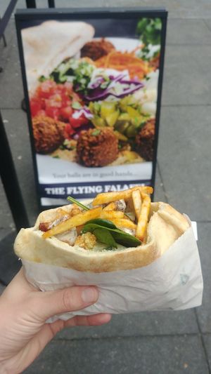 Great pita! at The Flying Falafel - Financial District in San Francisco