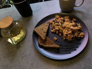 scrambled tofu!  at Rabbit Run - Maybe closed in St Petersburg