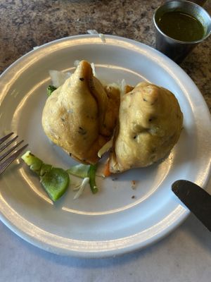 Vegetable samosas  at Nepali Chulo in West Valley City