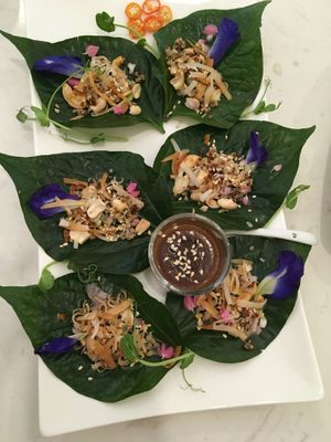 Starter (forgot the name but it was delicious) at The Living Library in Vientiane