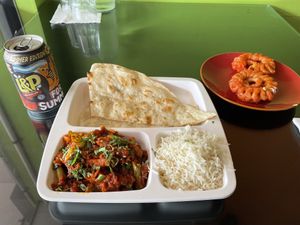 Didn’t specifically ask for “vegan” so there may have been some butter on the naan.    at BailwalG in Rotorua