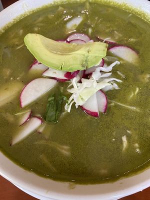 Vegan pozole  at La Esperanza in Chicago