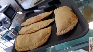 Empanadas at Wash'Up Café Laverie Cosy in Paris