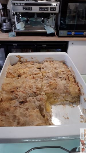 Gratin dauphinois at Wash'Up Café Laverie Cosy in Paris