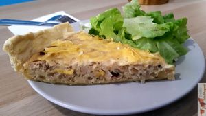 Part of quiche lorraine at Wash'Up Café Laverie Cosy in Paris