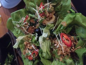 King oyster scallops  at Nem Nem in East London