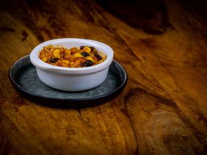 Chili sin carne | With vegan minced meat, chili and beans at Gossimijne in Veghel