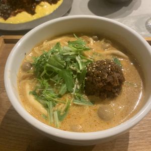 Tantan ramen  at Mumokuteki in Osaka