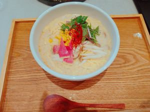 Vegan豆乳ラーメン at Mumokuteki in Osaka