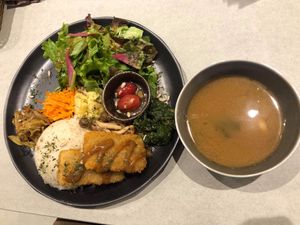 Cutlet set  at Mumokuteki in Osaka