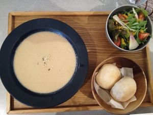 Misu/Soybean soup at Mumokuteki in Osaka