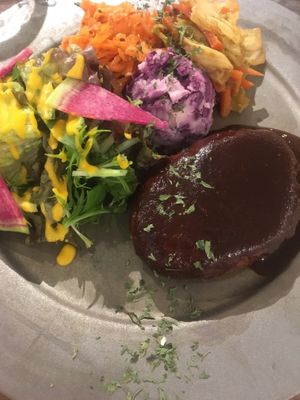 Hamburger Steak  at Mumokuteki in Osaka