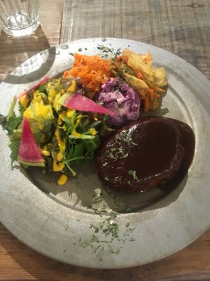 Hamburger Steak at Mumokuteki in Osaka