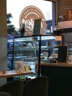 Cake display  at Bonjour in Tivat