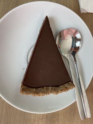 Vegan chocolate cake  at Bonjour in Tivat