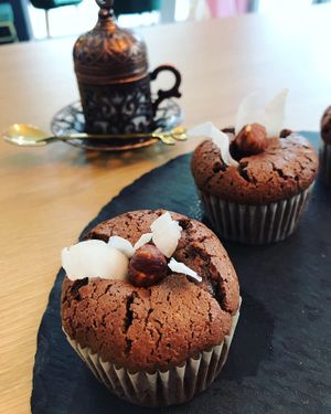 Chocolate  fondant  at Bonjour in Tivat