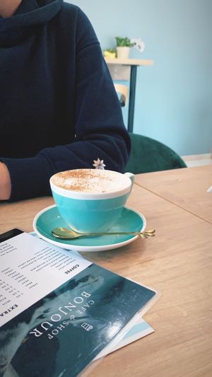 Cappuccino  at Bonjour in Tivat