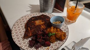 Steak with roast veg at Gypsy - Dubai Mall in Dubai