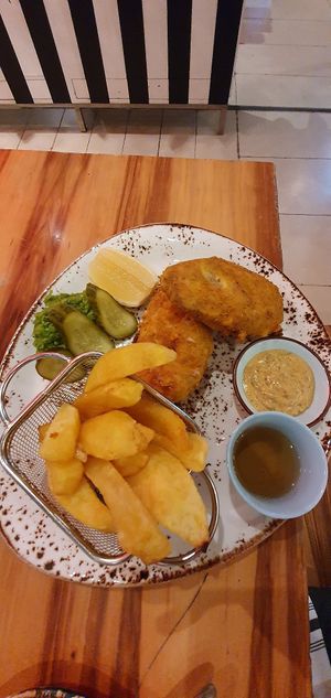 "fish" and chips at Gypsy - Dubai Mall in Dubai