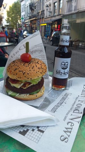 The Falafel Burger is the most delicious sandwich ever I eat...
Yummy!!! at Maha in Brussels
