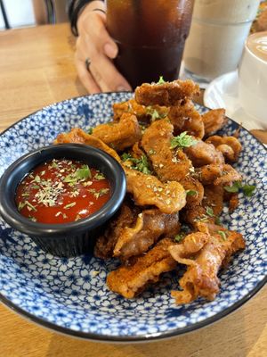 Fried shroom  at Life 一 間店 in Ulu Tiram