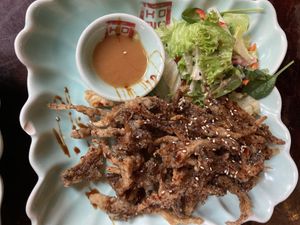 Fried mushrooms  at Top Tep - Modern Vietnamese Kitchen & Bar in Berlin