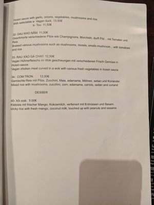 Menu 4 at Top Tep - Modern Vietnamese Kitchen & Bar in Berlin