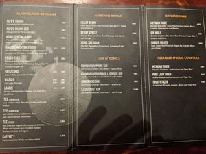 Drink menu 1 at Top Tep - Modern Vietnamese Kitchen & Bar in Berlin